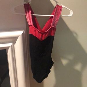Black and pink leotard